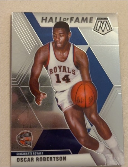 2019-20 Panini Mosaic #286 Oscar Robertson Hall of Fame — front