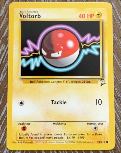 1999 Pokémon #98 Voltorb — front