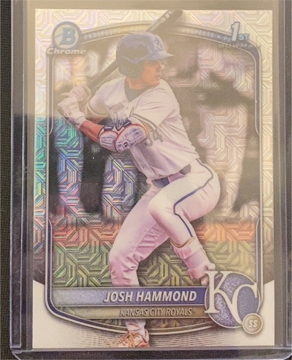 2025 Bowman Draft Chrome Mega Mojo Refractor #BDC-185 Josh Hammond — front