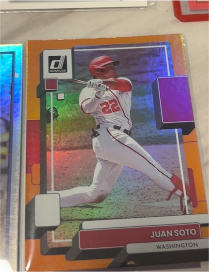 2022 Donruss #225 Juan Soto Orange Holo — front