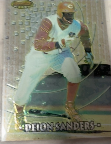 1997 Bowman's Best #44 Deion Sanders — front