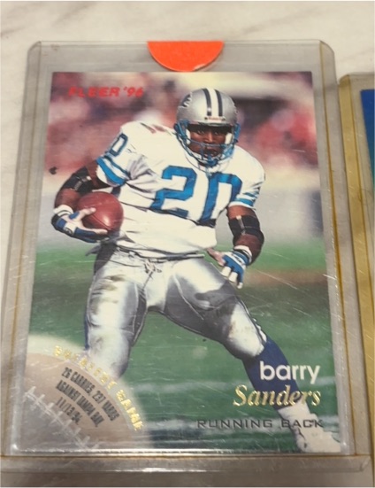 1996 Fleer #52 Barry Sanders — front