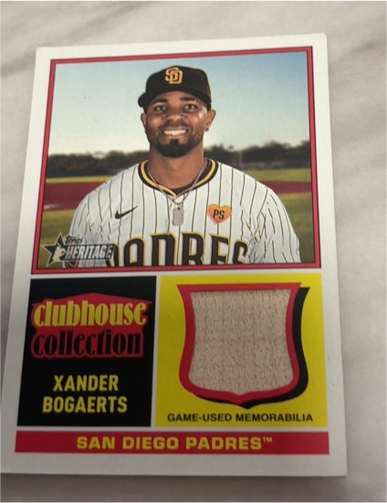 2025 Topps Heritage Clubhouse Collection Relics #CCR-XB Xander Bogaerts — front