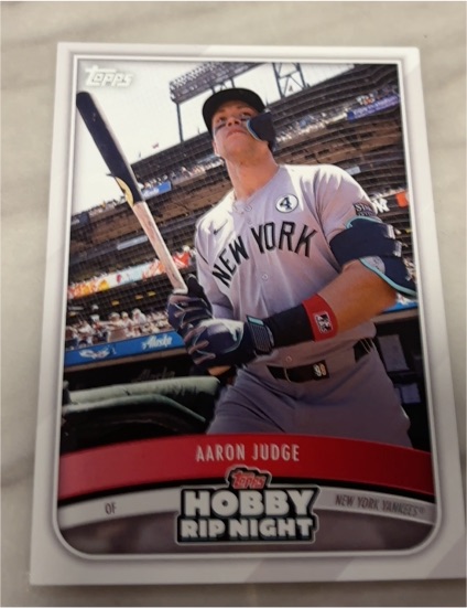 2025 Topps Hobby Rip Night #2 Aaron Judge — front