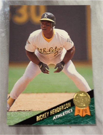 1993 Leaf #291 Rickey Henderson — front