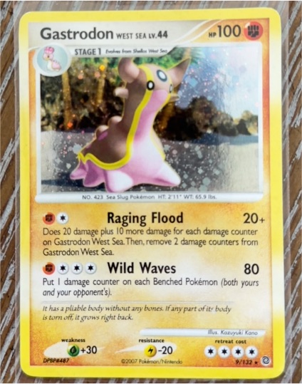 2007 Pokémon Secret Wonders #9 Gastrodon West Sea — front