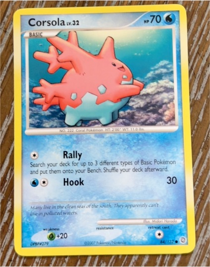 2007 Pokemon Secret Wonders #84 Corsola — front