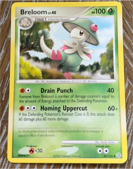 2007 Pokemon Secret Wonders #45 Breloom — front
