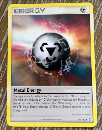 2007 Pokémon Diamond and Pearl Secret Wonders #130 Metal Energy — front