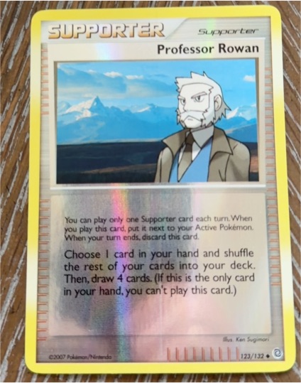 2007 Pokemon Secret Wonders #123 Professor Rowan — front