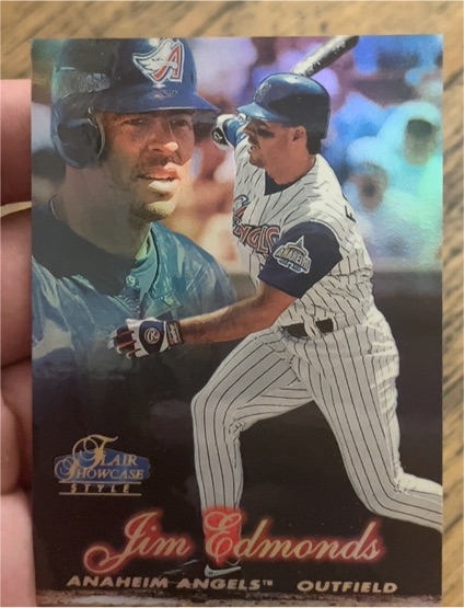 1998 Flair Showcase Row 2 #50 Jim Edmonds Anaheim Angels — front