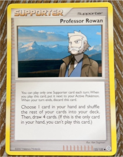 2007 Pokémon Diamond & Pearl #112 Professor Rowan — front