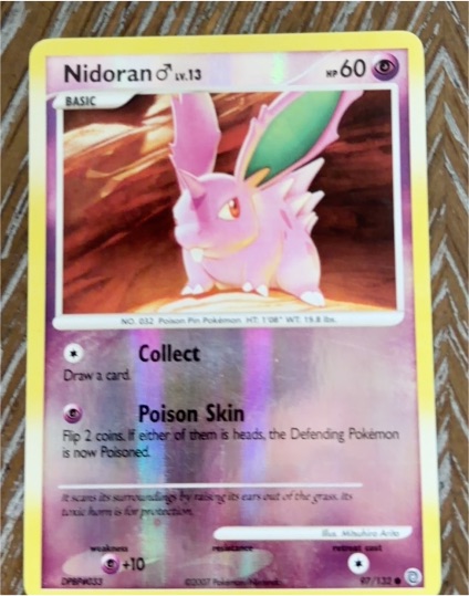 2007 Pokémon Secret Wonders #97 Nidoran ♂ — front