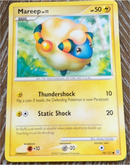2007 Pokemon Secret Wonders #94 Mareep — front