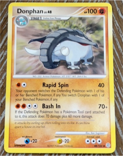 2007 Pokemon Secret Wonders #48 Donphan — front