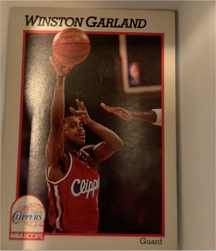 1991-92 NBA Hoops #91 Winston Garland — front