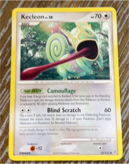 2007 Pokémon Secret Wonders #52 Kecleon — front