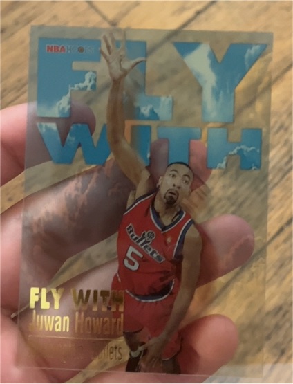 1996-97 NBA Hoops Fly With #2 Juwan Howard — front