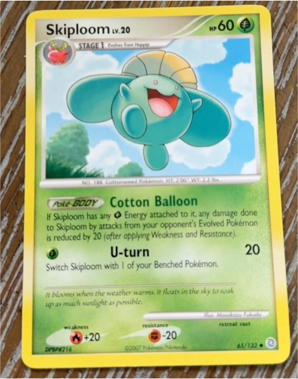 2007 Pokémon Secret Wonders #65 Skiploom — front