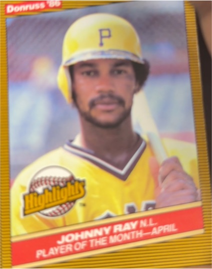1986 Donruss Highlights #9 Johnny Ray — front