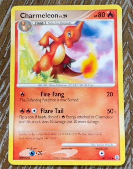 2007 Pokémon Secret Wonders #46 Charmeleon — front