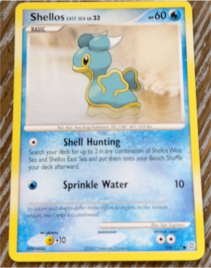 2007 Pokémon Diamond & Pearl Secret Wonders #106 Shellos East Sea — front