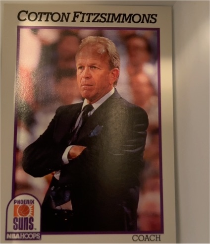 1991-92 NBA Hoops #241 Cotton Fitzsimmons — front