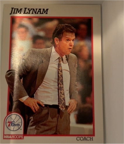 1991-92 NBA Hoops #240 Jim Lynam — front