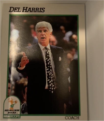 1991-92 NBA Hoops #235 Del Harris — front