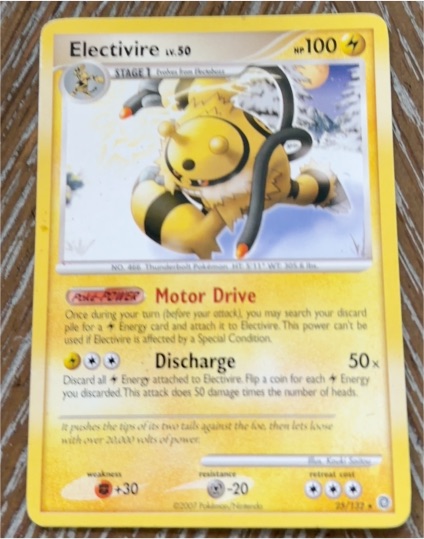 2007 Pokémon Secret Wonders #25 Electivire — front