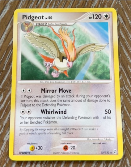 2007 Pokémon Secret Wonders #35 Pidgeot — front