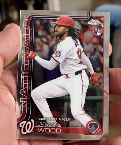 2025 Topps Chrome Update #USC95 James Wood — front