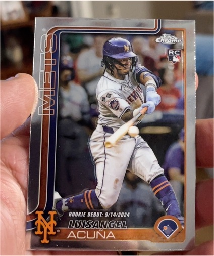 2025 Topps Chrome Update #USC53 Luisangel Acuna — front