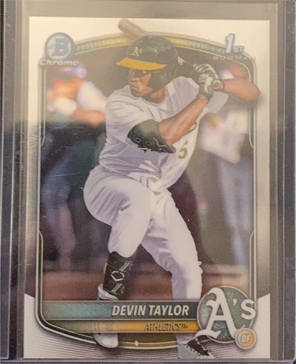 2025 Bowman Chrome #BDC-135 Devin Taylor — front