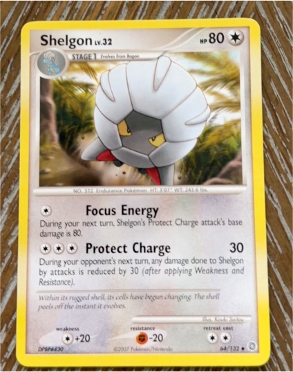 2007 Pokémon Secret Wonders #64 Shelgon — front