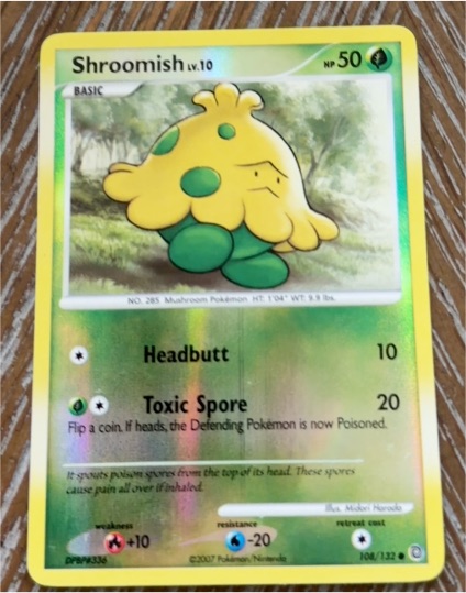 2007 Pokémon Secret Wonders #108 Shroomish — front