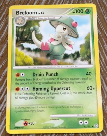 2007 Pokemon Secret Wonders #45 Breloom — front