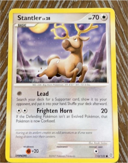 2007 Pokémon Secret Wonders #113 Stantler — front