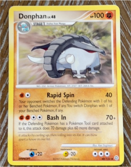 2007 Pokémon Secret Wonders #48 Donphan — front