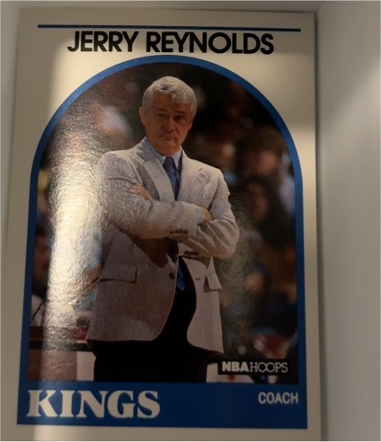 1989-90 NBA Hoops #161 Jerry Reynolds Sacramento Kings Coach — front