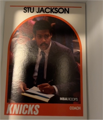 1989 NBA Hoops #60 Stu Jackson — front