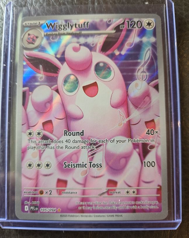 2025 Pokemon Phantasmal Flames #105 Wigglytuff — front