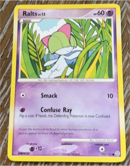 2007 Pokemon Secret Wonders #102 Ralts — front