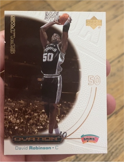 2000-01 Upper Deck Ovation #49 David Robinson — front