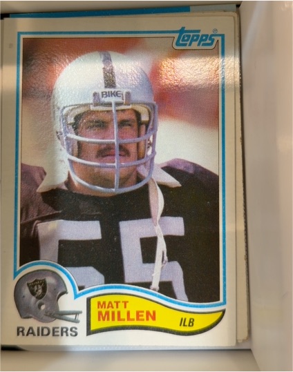 1982 Topps #196 Matt Millen — front
