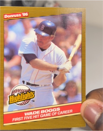 1986 Donruss Highlights #11 Wade Boggs — front