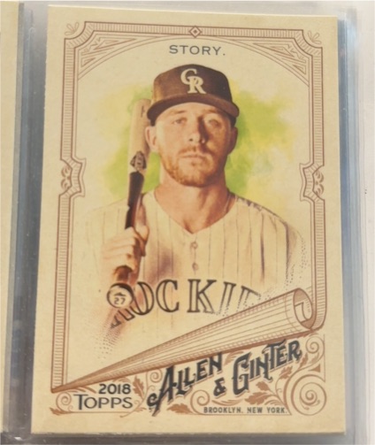 2018 Topps Allen & Ginter #36 Trevor Story — front