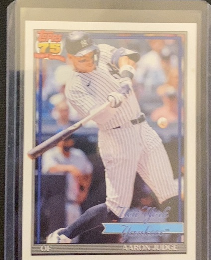 2026 Topps Series 1 1991 Throwback #T91-34 Aaron Judge — front