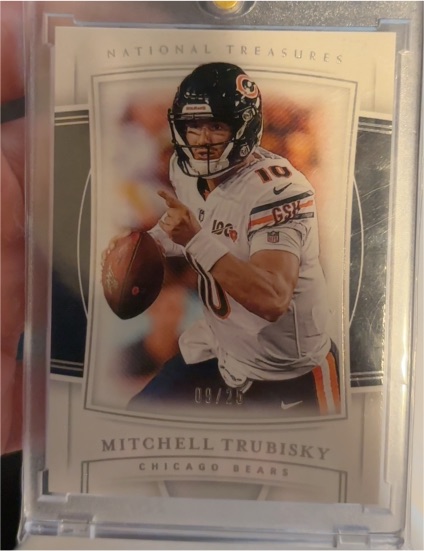 2019 Panini National Treasures #62 Mitchell Trubisky — front