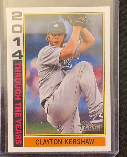 2025 Topps Heritage Through the Years #TTY-21 Clayton Kershaw — front